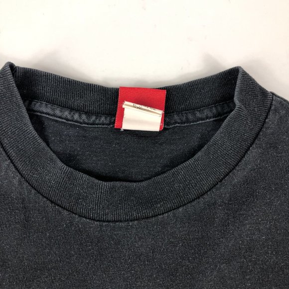 Vintage Element Skateboards Shirt Men's Small Black Faded Cursive Spell Out Logo - Picture 4 of 10